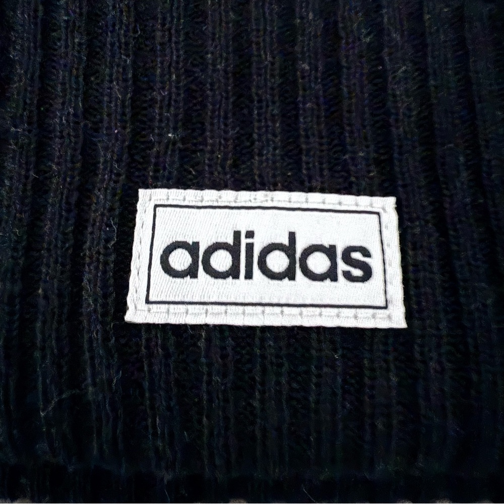 Adidas Black Ribbed Beanie - Picture 3 of 3